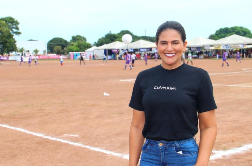  Por iniciativa da primeira-dama Karynne Sotero, campeonato tocantinense recebe ação de combate ao feminicídio