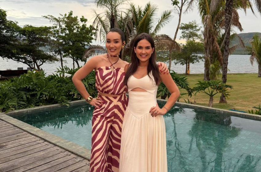  Amanda Vasconcelos, empresária e esposa de Henrique, da dupla Henrique & Juliano, impulsiona marca tocantinense e leva vestido local ao cenário global