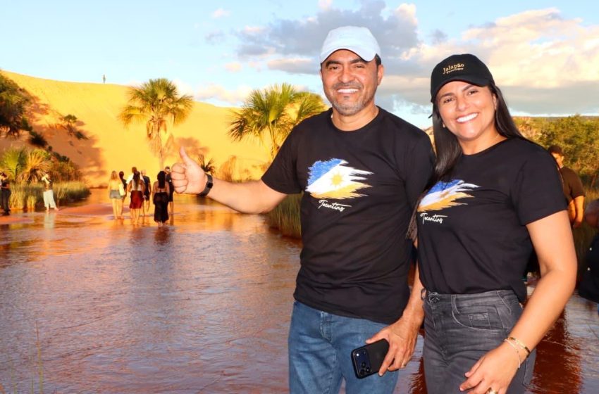  Em Mateiros, primeira-dama do Tocantins destaca importância de obras para o fortalecimento do turismo no Jalapão